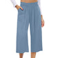 📢📢50% OFF !! ⏰Women's High-Waist Smocked Wide-Leg Pants