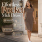 📢📢40% OFF !! ⏰Women's Crew Neck Solid Color Dress