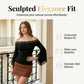 📢📢40% OFF !! ⏰Women’s Chic Black Slim Fit Off-Shoulder Flare Sleeve T-Shirt