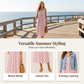 📢📢40% OFF !! ⏰Women Sleeveless Polka Dot Maxi Dress with Pockets V Neck Summer Sundress