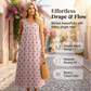 📢📢40% OFF !! ⏰Women Sleeveless Polka Dot Maxi Dress with Pockets V Neck Summer Sundress