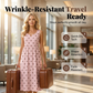 📢📢40% OFF !! ⏰Women Sleeveless Polka Dot Maxi Dress with Pockets V Neck Summer Sundress
