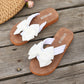 📢📢50% OFF !! ⏰Elegant Retro Bow Flat Sandals