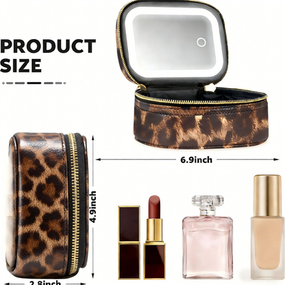 📢📢50% OFF !! ⏰Travel Makeup Case with LED Lighted Mirror