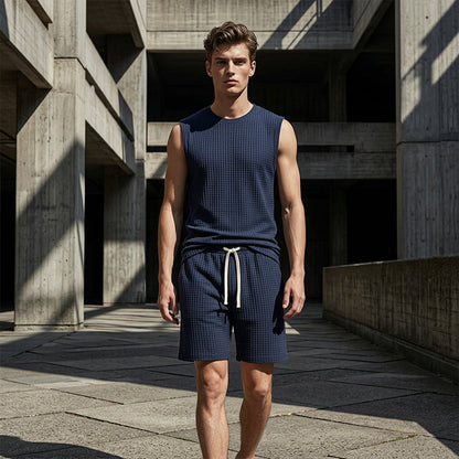 📢📢40% OFF !! ⏰Men's Casual Sportswear Tank Top & Shorts Set