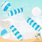 📢📢50% OFF !! ⏰Colorful Striped Inflatable Pool Float with Inflator