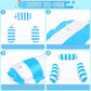 📢📢50% OFF !! ⏰Colorful Striped Inflatable Pool Float with Inflator