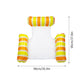 📢📢50% OFF !! ⏰Colorful Striped Inflatable Pool Float with Inflator