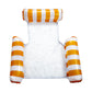 📢📢50% OFF !! ⏰Colorful Striped Inflatable Pool Float with Inflator