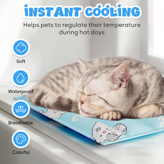 📢📢40% OFF !! ⏰Summer Cartoon Cooling Mat for Pets