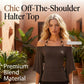 📢📢50% OFF !! ⏰Women's Off-the-Shoulder Halter Neck Top