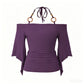 📢📢50% OFF !! ⏰Women's Off-the-Shoulder Halter Neck Top