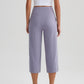 📢📢35% OFF !! ⏰Women's High-Waist Wide-Leg Capri Pants