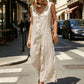 📢📢40% OFF !! ⏰Women's Sleeveless V-Neck Button-Front Jumpsuit