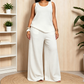 📢📢40% OFF !! ⏰Women‘s Plus Size Textured Tank and Relaxed Fit Pants Set