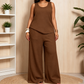 📢📢40% OFF !! ⏰Women‘s Plus Size Textured Tank and Relaxed Fit Pants Set