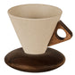 📢📢50% OFF !! ⏰Vintage Coffee Mug with Wooden Handle & Saucer