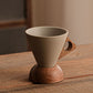 📢📢50% OFF !! ⏰Vintage Coffee Mug with Wooden Handle & Saucer
