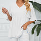 📢📢50% OFF !! ⏰Women's V Neck Short Sleeve Casual Blouses Tops
