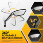 📢📢50% OFF !! ⏰360° Rotatable Adjustable Bicycle Rearview Mirror