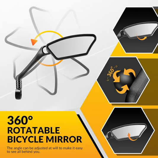 📢📢50% OFF !! ⏰360° Rotatable Adjustable Bicycle Rearview Mirror