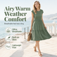 📢📢40% OFF !! ⏰Women's Round Neck Sleeveless Knee-Length Dress