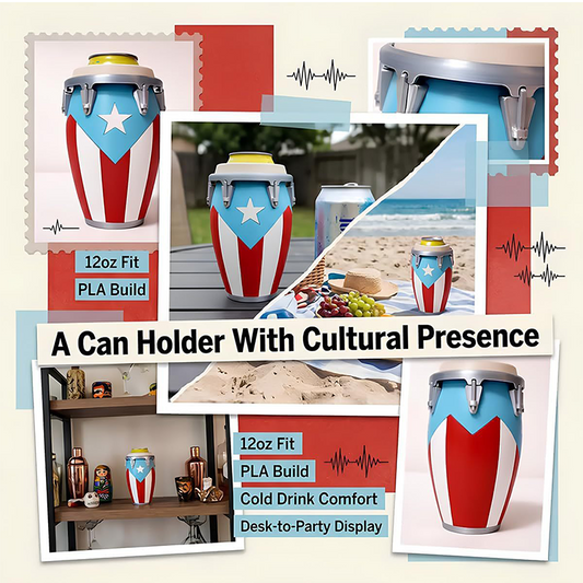 📢📢50% OFF !! ⏰Cultural Heritage Conga Can Insulator & Holder