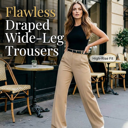 📢📢40% OFF !! ⏰Draped Wide-Leg Trousers