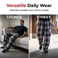 Men's Retro Plaid Loose Fit Cargo Pants