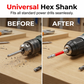 📢📢50% OFF !! & BUY 1 GET 1 FREE⏰Universal 1/4" Shank Pagoda Hex Bits