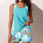 📢📢40% OFF !! ⏰Color-Blocking Printed Loose Swimsuit Set