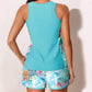 📢📢40% OFF !! ⏰Color-Blocking Printed Loose Swimsuit Set