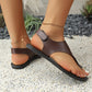 📢📢50% OFF !! ⏰Women's Flat Toe Ring Sandals