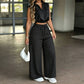 📢📢40% OFF !! ⏰Women's Summer Crop Top and Polka Dot Pants Set