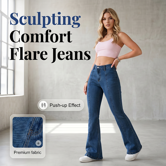 📢📢40% OFF !! ⏰Women's Classic Slim Fit Stretch Flare Jeans