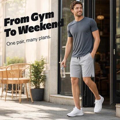 📢📢50% OFF !! ⏰Men's Quick Dry Sports Shorts with Zipper Pockets