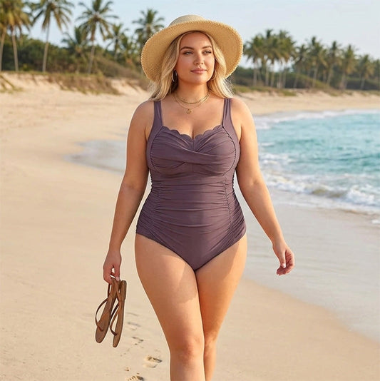 📢📢40% OFF !! ⏰Women's Classic Plus-Size One-Piece Swimsuit