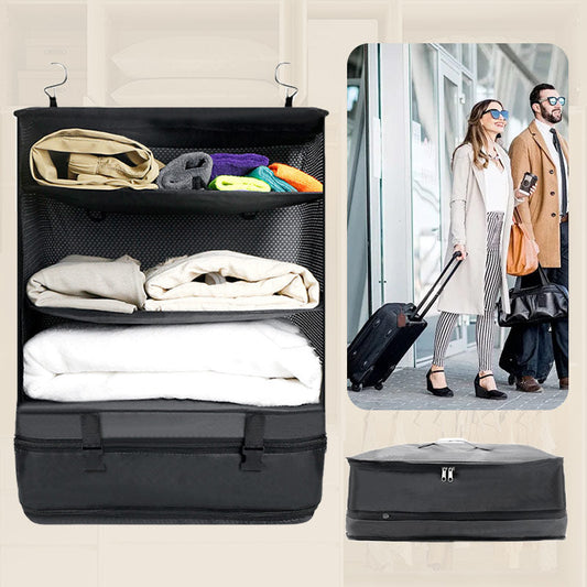 📢📢35% OFF !! ⏰Portable Foldable Triple Mesh Organizer Hanging Bag