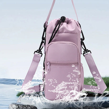 📢📢50% OFF !! ⏰Water Bottle Carrier Bag with Phone Pockets