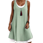 📢📢40% OFF !! ⏰Women's Sleeveless Fake 2-Piece Dress