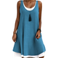 📢📢40% OFF !! ⏰Women's Sleeveless Fake 2-Piece Dress