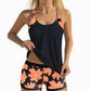 📢📢50% OFF !! ⏰Women's Print Tankini & Shorts 2-Piece Swimwear Set