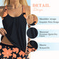 📢📢50% OFF !! ⏰Women's Print Tankini & Shorts 2-Piece Swimwear Set