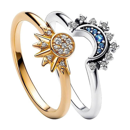 📢📢50% OFF !! ⏰Celestial Couple Ring Set