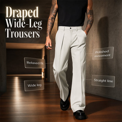 📢📢40% OFF !! ⏰Men's Soft Draped Straight Leg Pants