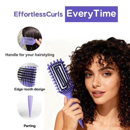 📢📢50% OFF !! ⏰Ventilated Detangling Brush for Curly Hair