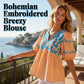 📢📢40% OFF !! ⏰Embroidered Breezy Blouse