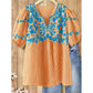 📢📢40% OFF !! ⏰Embroidered Breezy Blouse