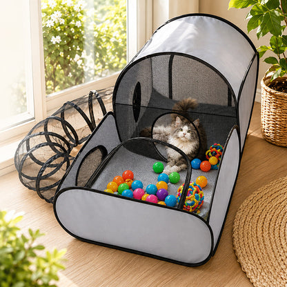 📢📢40% OFF !! ⏰Large Cat Tunnel for Play and Lounging