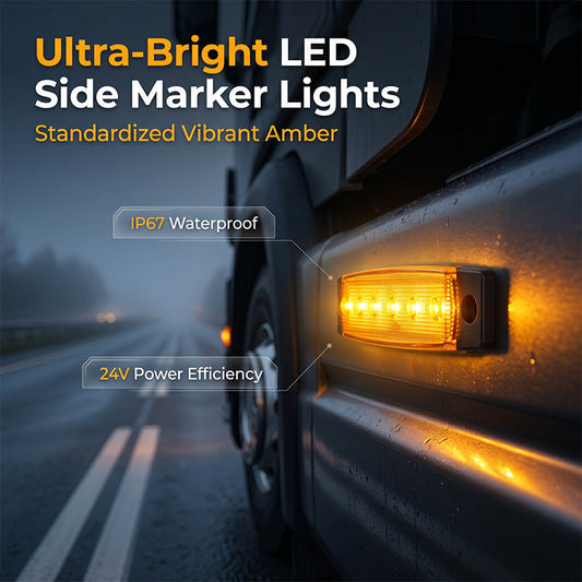 📢📢50% OFF !! ⏰10PCS LED Side Marker Light for Trucks